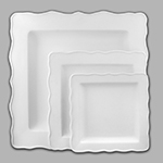 Low Fire - 16" Ruffle Ware Square Platter 