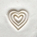 2.5cm Triple heart - MKM-Scm-038