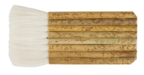 Brush Hake Pipe Handle Sheep Hair 2 1/2 Inch wide Yasutomo YAS-BH8, Yasutomo Hake brush, pipe handle Hake, ceramic glaze brush, pottery brush, wash brush, bamboo brush, Glaze Queen