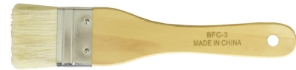 Brush Hake with Metal Ferrule Sheep Hair 1 3/4 Inch wide Yasutomo YAS-BFC3, Hake flat wash brush, Yasutomo Hake, sheep hair brush, ceramic glaze brush, pottery brush, wash brush, Glaze Queen