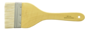 Brush Hake with Metal Ferrule Sheep Hair 3 7/8 Inch wide 