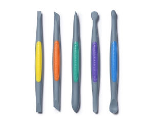 Clay Finishing Tools (Medium): Strong-Firm Silicone Set (5pcs) 