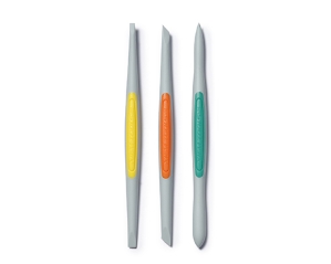 Clay Finishing Tools (Small): Flex-Firm Silicone Set (3pcs) 