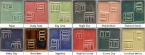 Colored Celadons Sample Set #7 