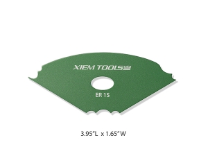 Edger Rib 1 Small Green Anodized Aircraft Aluminum 