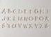 Font Set.  Prints Charming upper case.  26 letters and 1 ampersand - MKM-FSPCu