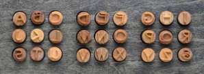 Font Set.  Prints Charming upper case.  26 letters and 1 ampersand 