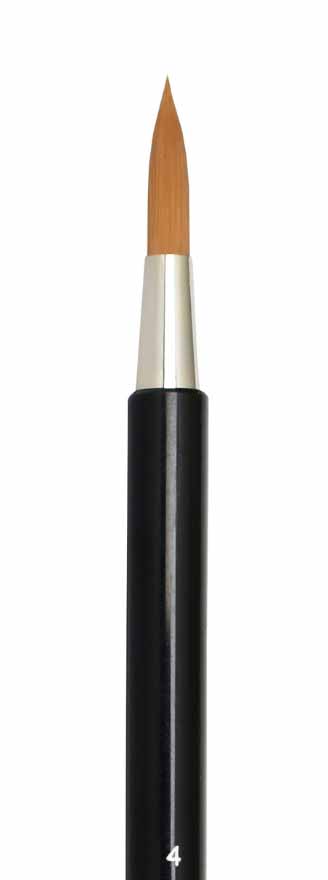 Fusion Brush Size 4 3/16 Inch x 7/8 Inch Yasutomo YAS-FS4, Fusion brush, Yasutomo Fusion, Taklon brush, painting brush, watercolor brush, mixed media brush, Glaze Queen