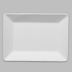 Low Fire - Rectangle Dinner Plate 