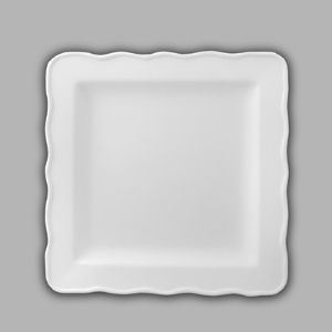 Low Fire - Ruffle Ware Salad Plate  8 3/4" 