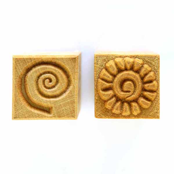 Stamps4Clay, Medium Square #20 Spirals 