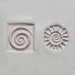 Stamps4Clay, Medium Square #20 Spirals - MKM-Ssm-020