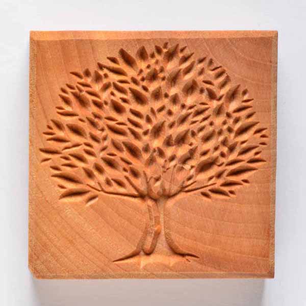Stamps4Clay Ssl - Large Square #76. Summer tree 