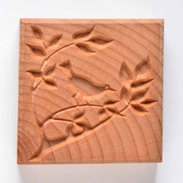 Stamps4Clay Ssl - Large Square #87. Bird in Tree 