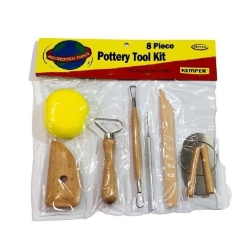 Pottery Tool Kit, 8 Piece Kemper Pottery Tool Kit, 8 Piece, Kemper tools, pottery tools, ceramic tools, clay tools, tool set