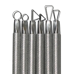 Mini Ribbon Set, Mr1 - Mr6 Kemper Mini Ribbon Set, Mr1 - Mr6, Kemper tools, pottery tools, ceramic tools, clay tools, ribbon tool, ribbon tools, trimming tools