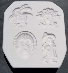 Day of Dead Plaster Press Mold 