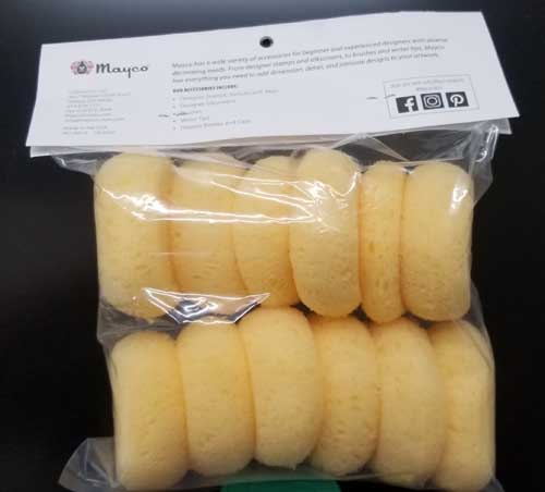 Mayco Synthetic Sponges - 12 Pack 