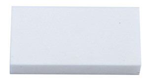 Aloxite Large Block Rubbing Stone - 2" x 4" x 3/4" 