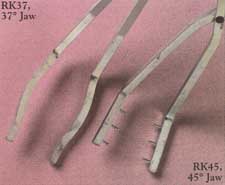 Raku Tongs, 37 Degree Jaw, No Teeth 